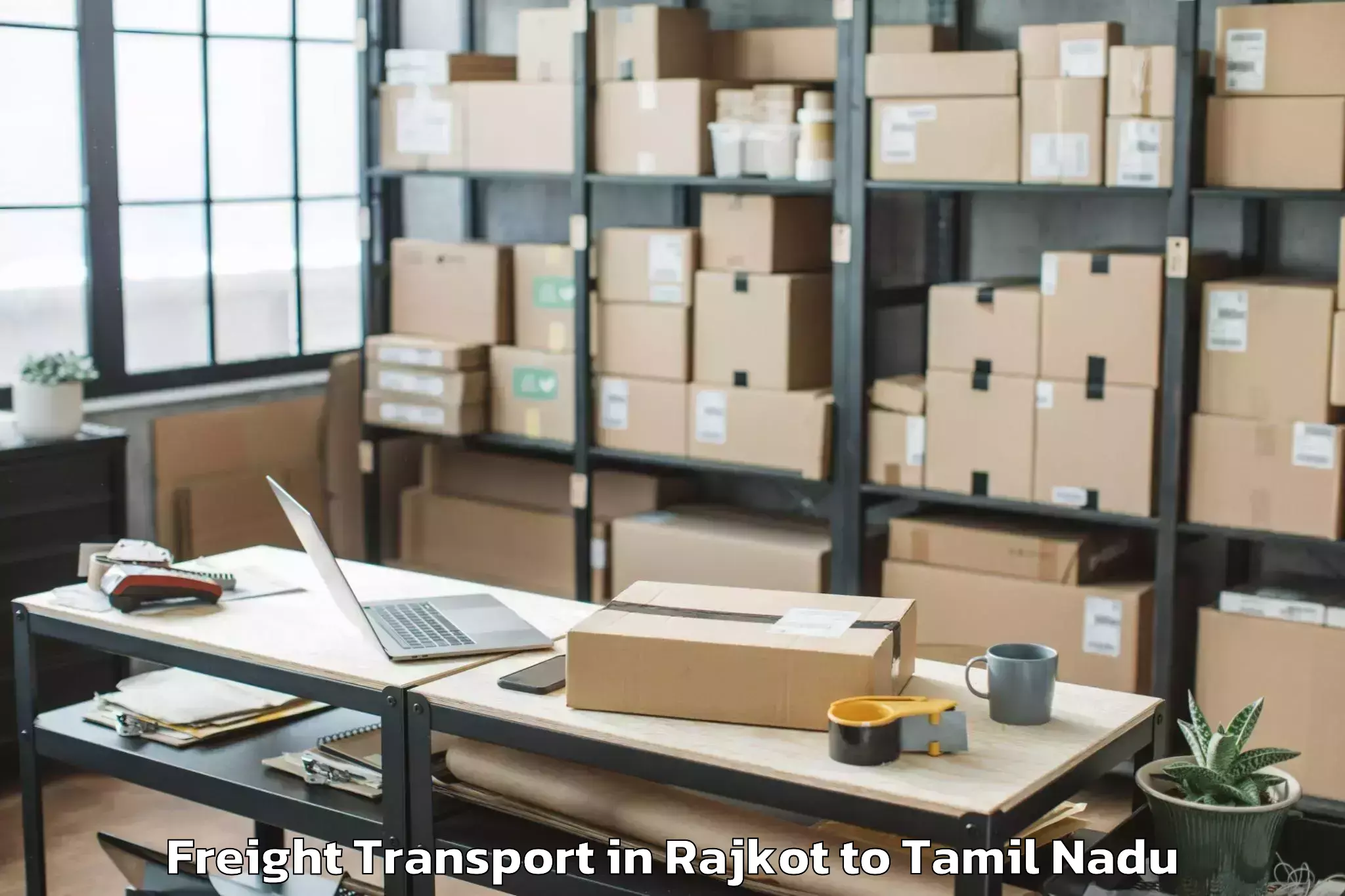 Quality Rajkot to Tiruchirappalli Airport Trz Freight Transport